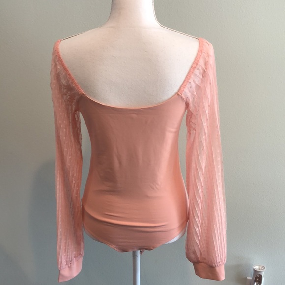 PINK M STYLE NWTS Women’s bodysuit size large, long sleeve - Picture 2 of 11